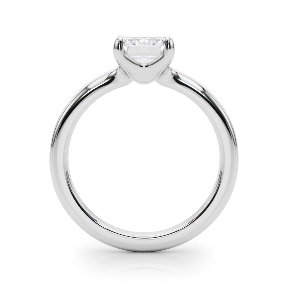 2.00CT 14K Gold Low Set Oval Cut Solitaire Ring